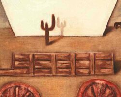 covered wagon paintings
