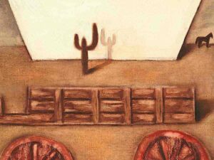 covered wagon paintings
